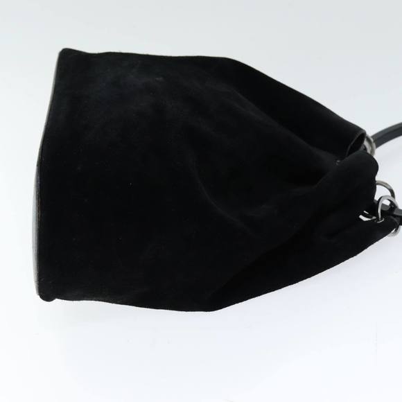 GUCCI Hand Bag Suede Outlet Black 001 3738 Auth 74647 - Picture 4 of 16